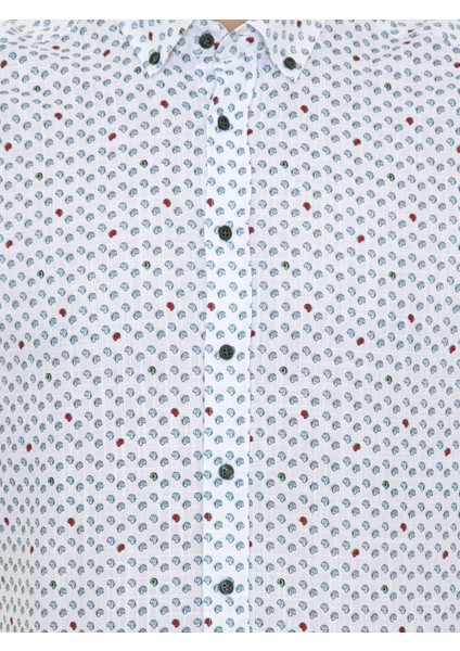 Erkek Yeşil Slim Fit Uzun Kollu Gömlek 50247572-VR054 modelleri