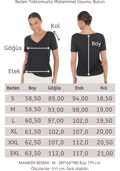Viskon Dökümlü V Yaka Tişört-Füme indirimleri