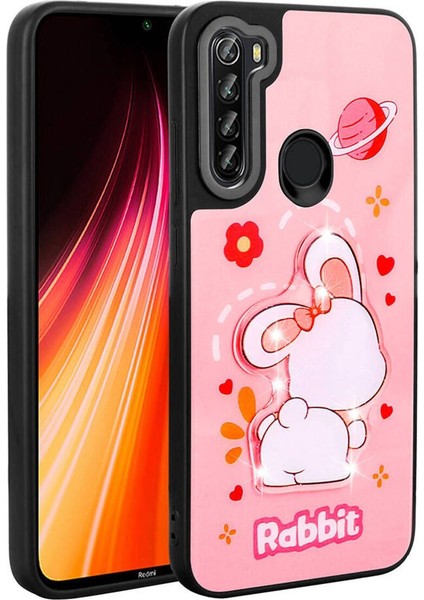 Xiaomi Redmi Note 8 Uyumlu Ikonik Figürlü Kabartmalı Parlayan Kapak Kılıf
