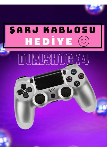 Premium Bluetoothlu Ps4 Oyun Kolu Gamepad & Joystick Pc Uyumlu Kol (Videolu Ürün)