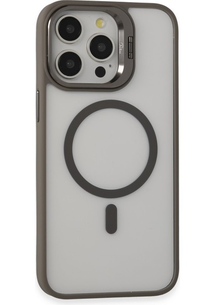 Iphone 14 Pro Kılıf Roblox Lens Magsafe Standlı Kapak - Titan Gri Yktsn