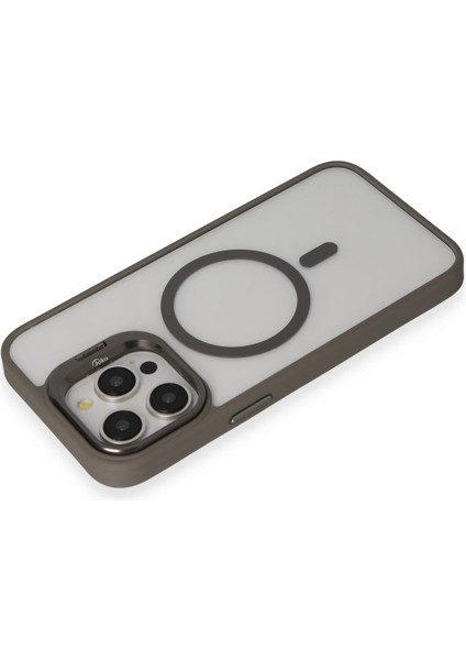Iphone 14 Pro Kılıf Roblox Lens Magsafe Standlı Kapak - Titan Gri Yktsn