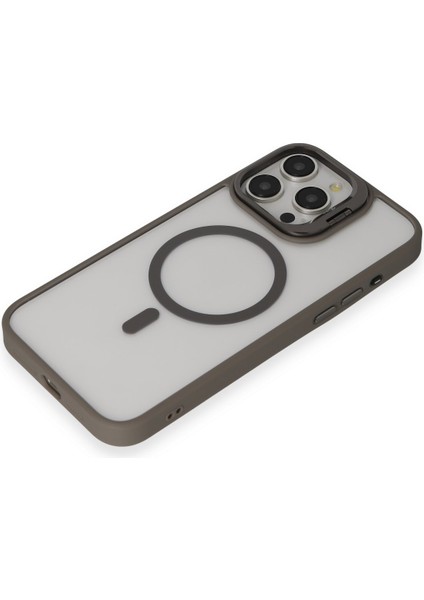 Iphone 14 Pro Kılıf Roblox Lens Magsafe Standlı Kapak - Titan Gri Yktsn