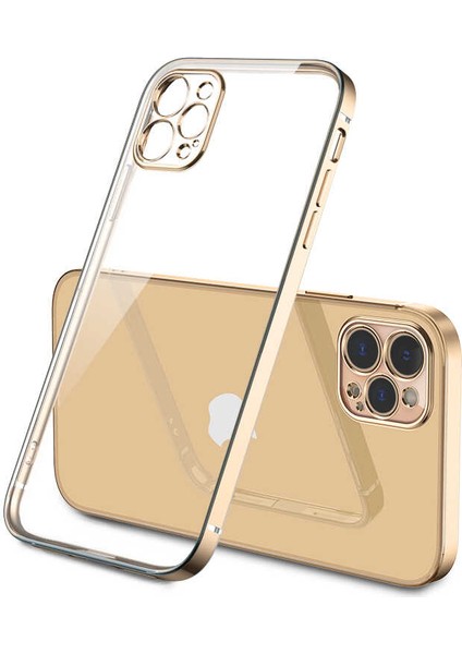 iPhone 12 Pro Kılıf Gbox Matte Electroplated Silikon