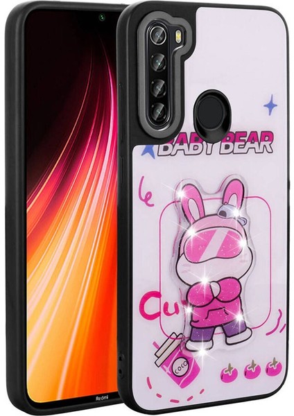 Xiaomi Redmi Note 8 Uyumlu Ikonik Figürlü Kabartmalı Parlayan Kapak Kılıf