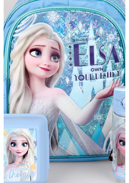 Dekomus Lisanslı Elsa Frozen Own Your Destın "okul Çantası,beslenme Kabı ve 500 ml Trıtan Matara Okul Seti fiyatları