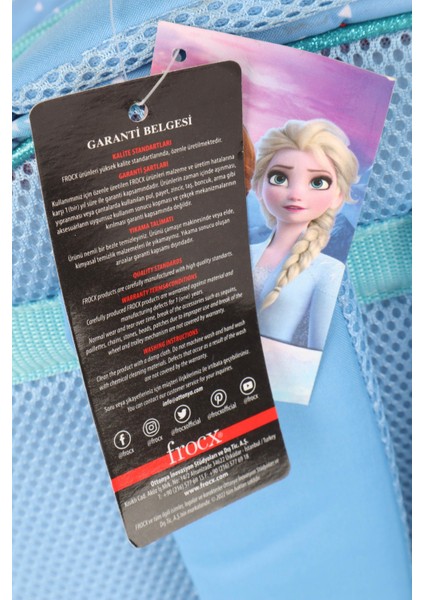 Dekomus Lisanslı Elsa Frozen Own Your Destın "okul Çantası,beslenme Kabı ve 500 ml Trıtan Matara Okul Seti