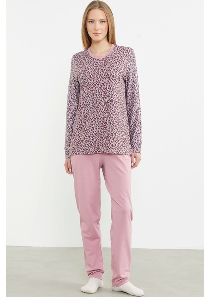 Sementa 76413 Leopar Kombinli Pijama Takımı