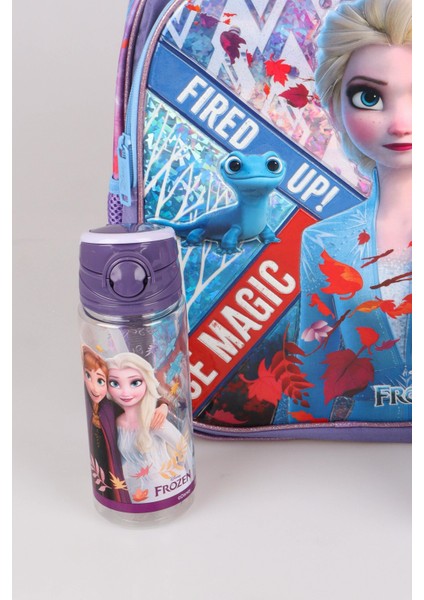 Dekomus Lisanslı Elsa Frozen Salto Ice Magıc "okul Çantası,beslenme Kabı ve 500 ml Trıtan Matara Okul Seti modelleri