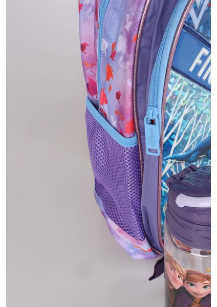 Dekomus Lisanslı Elsa Frozen Salto Ice Magıc "okul Çantası,beslenme Kabı ve 500 ml Trıtan Matara Okul Seti