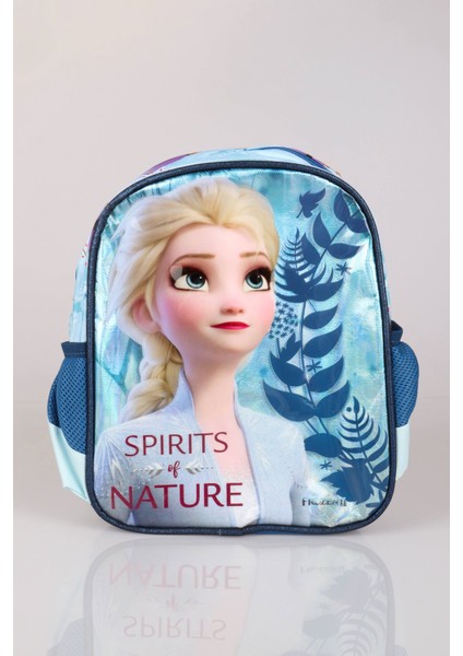 Dekomus Ile Tek Bölmeli Küçük Boy 32 cm Elsa Frozen Anaokul Çantası