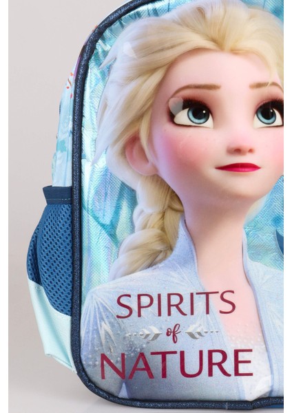 Dekomus Ile Tek Bölmeli Küçük Boy 32 cm Elsa Frozen Anaokul Çantası
