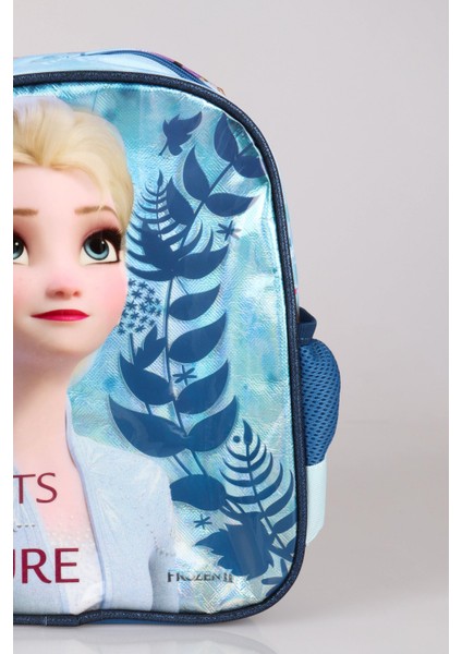 Dekomus Ile Tek Bölmeli Küçük Boy 32 cm Elsa Frozen Anaokul Çantası