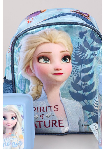 Dekomus Lisanslı Elsa Frozen Tek Bölmeli Küçük Boy 32 cm Anaokul Çantası,beslenme Kabı ve 500 ml Trıtan Matara Okul/kırtasiye Seti fiyatları