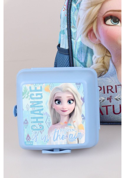 Dekomus Lisanslı Elsa Frozen Tek Bölmeli Küçük Boy 32 cm Anaokul Çantası,beslenme Kabı ve 500 ml Trıtan Matara Okul/kırtasiye Seti modelleri