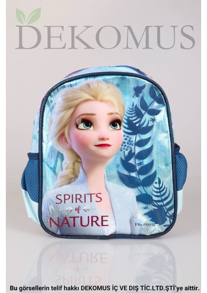 Dekomus Lisanslı Elsa Frozen Tek Bölmeli Küçük Boy 32 cm Anaokul Çantası,beslenme Kabı ve 500 ml Trıtan Matara Okul/kırtasiye Seti indirimleri