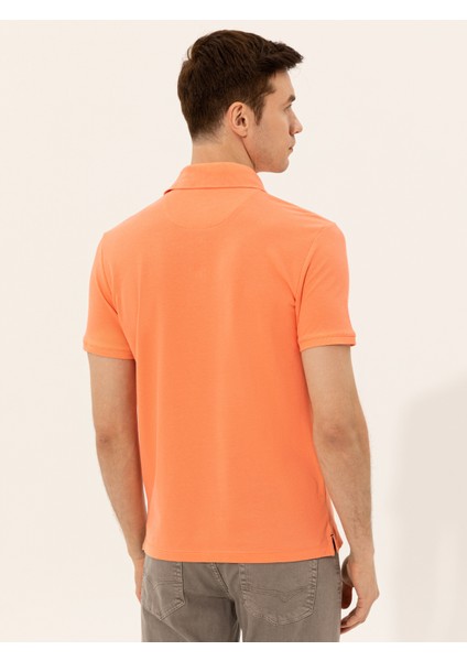 Erkek Somon Polo Yaka Slim Fit Basic T-Shirt 50250189-VR047 indirimleri