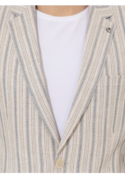 Erkek Mavi Slim Fit Ceket 50247318-VR036