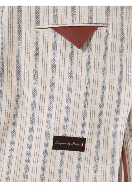 Erkek Mavi Slim Fit Ceket 50247318-VR036