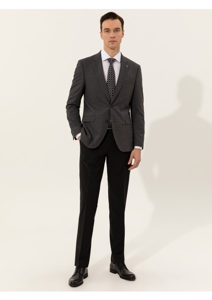 Erkek Füme Slim Fit Ceket 50250843-VR058