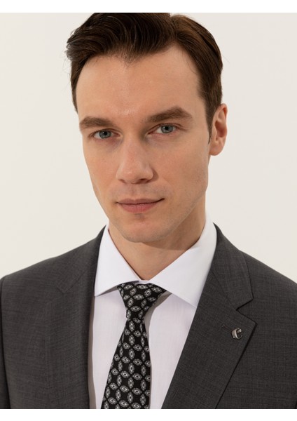 Erkek Füme Slim Fit Ceket 50250843-VR058