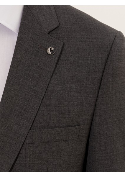 Erkek Füme Slim Fit Ceket 50250843-VR058