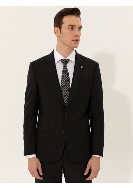 Erkek Siyah Slim Fit Ceket 50250843-VR046