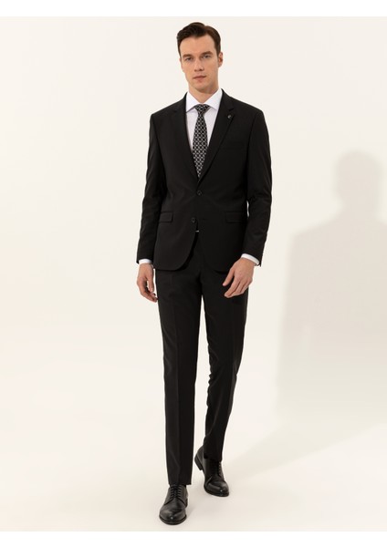 Erkek Siyah Slim Fit Ceket 50250843-VR046