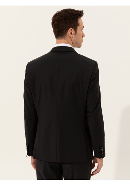 Erkek Siyah Slim Fit Ceket 50250843-VR046