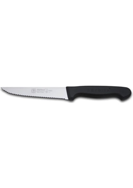 61005LZ - Lazerli Tırtıklı Sebze, Steak ve Biftek Bıçağı 12,5 cm