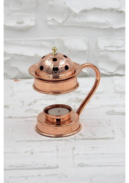 Aromaterapi Bakır Tütsülük & Buhurdanlık Kırmızı Bakır Tütsülük