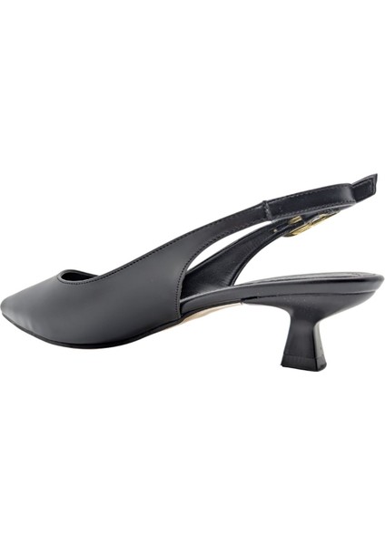 Josiane | Kadın Arkası Açık Kısa Topuklu Stiletto - Josiane - Siyah - 39 indirimleri