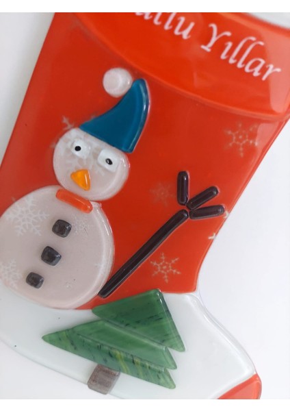 Mutlu Yıllar Kardan Adam Nazar Boncuklu Cam Asmalık Süs Çam Ağaçlı 1 Adet fiyatları