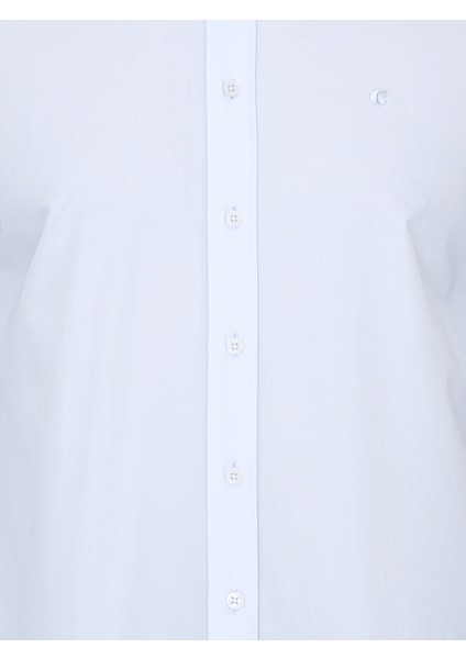 Erkek Açık Mavi Slim Fit Uzun Kollu Basic Gömlek 50250845-VR003