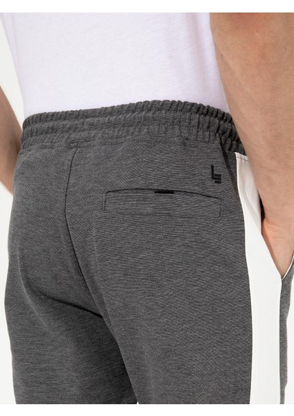 Erkek Gri Melanj Slim Fit Eşofman Altı 50247928-VR086