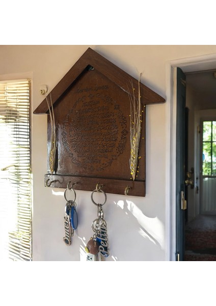 - Bereket Duası Anahtarlık - Anahtar Askılığı - Başaklı Model - 26.5 cm indirimleri