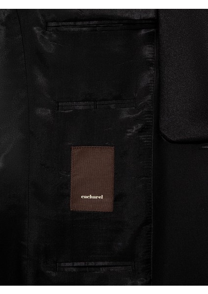 Erkek Siyah Slim Fit Smokin Damatlık 50250820-VR046