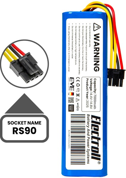 Beko Rs 8034 Hm Uyumlu Batarya (Maksimum Kapasite) 7000mah Robot Süpürge Bataryası indirimleri