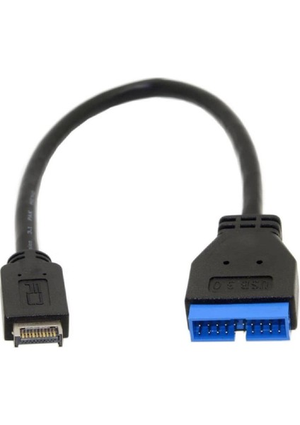 USB 3.1 Type-E To USB 3.0 19/20 Pin Dişi Anakart Uzatma Kablosu 50CM modelleri