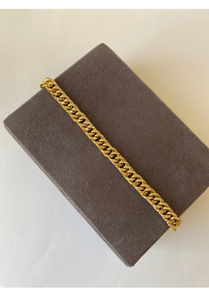 Özel Seri Xuping Simli Kalın Zincir Model Gold Bileklik indirimleri