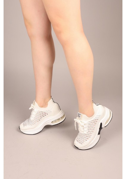 Pexul Triko Gizli Dolgu Sneakers Beyaz fırsatları