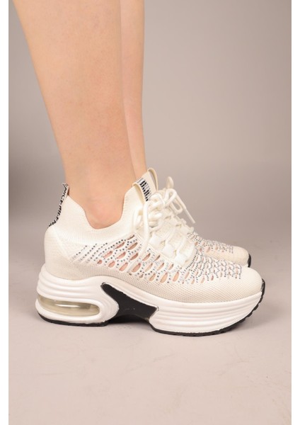 Pexul Triko Gizli Dolgu Sneakers Beyaz indirimleri