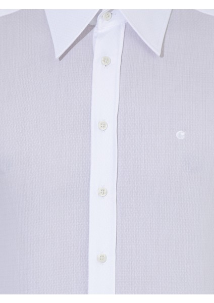 Erkek Beyaz Slim Fit Uzun Kollu Gömlek 50255629-VR013 modelleri