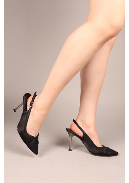 Boreas Tül Cilt Garnili Siyah Stiletto Siyah modelleri