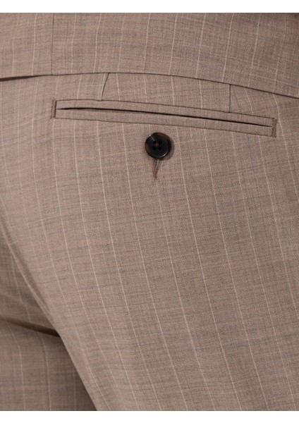 Erkek Bej Slim Fit Takım Elbise 50260681-VR011