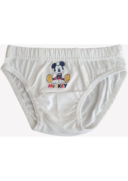 Erkek Çocuk 3 Adet Slip Külot Mickey Mouse Lisanslı
