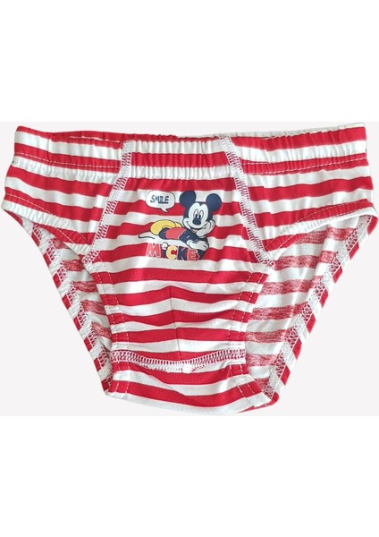 Erkek Çocuk 3 Adet Slip Külot Mickey Mouse Lisanslı