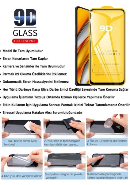 Tecno Camon 40 Ekran Koruyucu 9d Kırılmaz Cam - Extra Darbe Emici Etkin Koruma - Ekranı Tam Kaplar