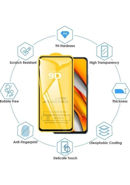 Tecno Camon 40 Ekran Koruyucu 9d Kırılmaz Cam - Extra Darbe Emici Etkin Koruma - Ekranı Tam Kaplar