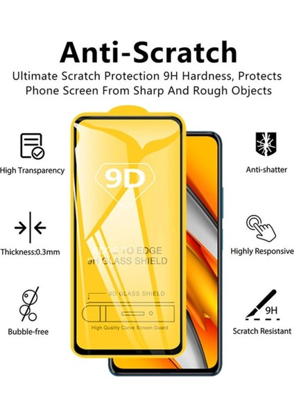 Tecno Camon 40 Ekran Koruyucu 9d Kırılmaz Cam - Extra Darbe Emici Etkin Koruma - Ekranı Tam Kaplar